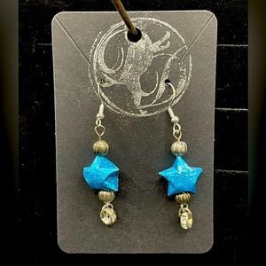 Lucky Little Star origami star earrings LLS07